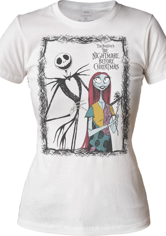 Junior Jack and Sally Nightmare Before Christmas Shirt - main product image