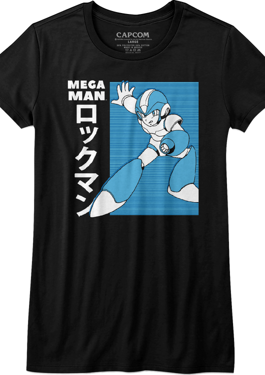 Womens Japanese Mega Man Shirt - main product image