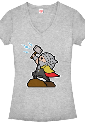 Junior Kawaii Thor V-Neck Shirt