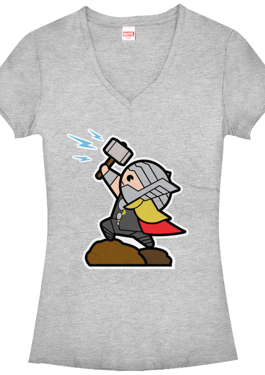 Junior Kawaii Thor V-Neck Shirt - main product image