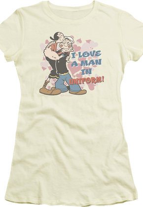 Ladies Man In Uniform Popeye Shirt