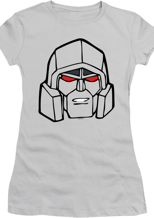 Ladies Megatron Head Shot Transformers Shirt - main product image