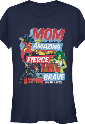 Ladies Mother's Day Marvel Comics Shirt