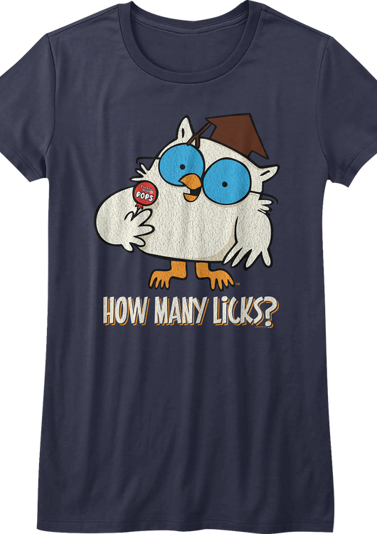 Womens Mr. Owl How Many Licks Tootsie Pop Shirt - main product image