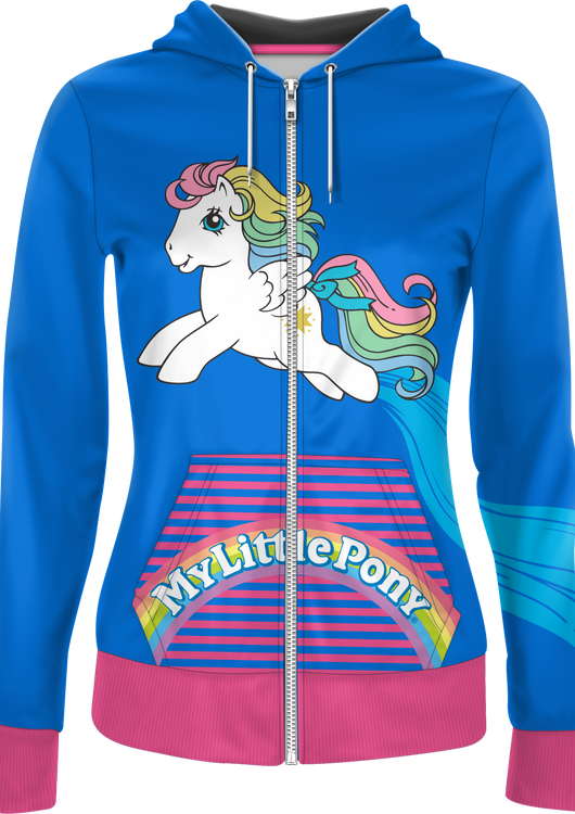 Ladies Rainbow Leap My Little Pony Hoodie - main product image