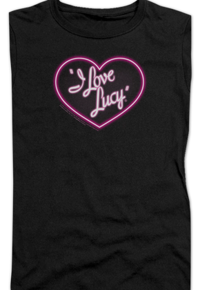 Ladies Neon Logo I Love Lucy Shirt
