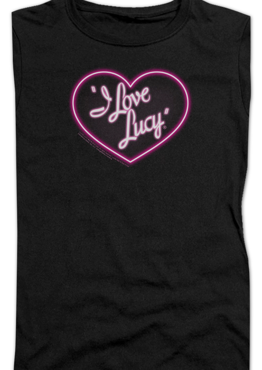 Ladies Neon Logo I Love Lucy Shirt - main product image