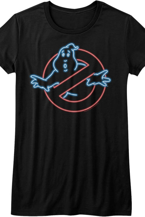 Womens Neon Logo Real Ghostbusters Shirtmain product image