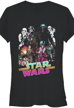 Ladies Neon Star Wars The Force Awakens Shirt