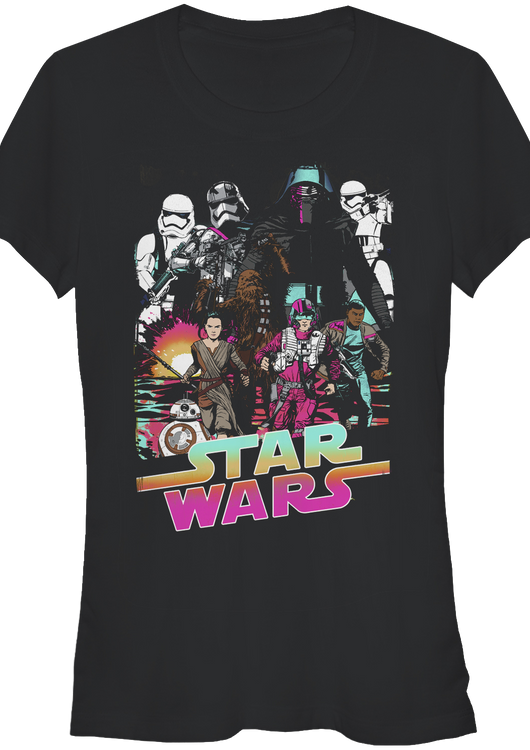 Ladies Neon Star Wars The Force Awakens Shirt - main product image