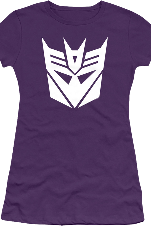 Ladies Purple Decepticons Logo Transformers Shirtmain product image