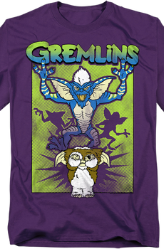 Ladies Purple Gizmo's Nightmare Gremlins Shirt