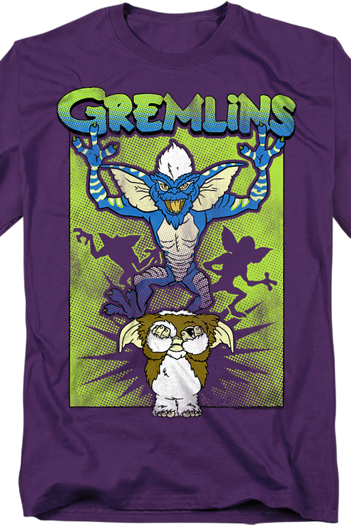 Ladies Purple Gizmo's Nightmare Gremlins Shirtmain product image