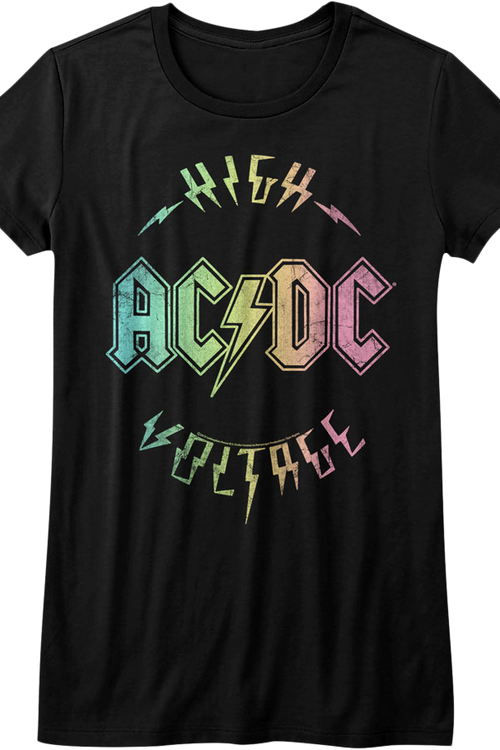 Womens Rainbow High Voltage ACDC Shirtmain product image