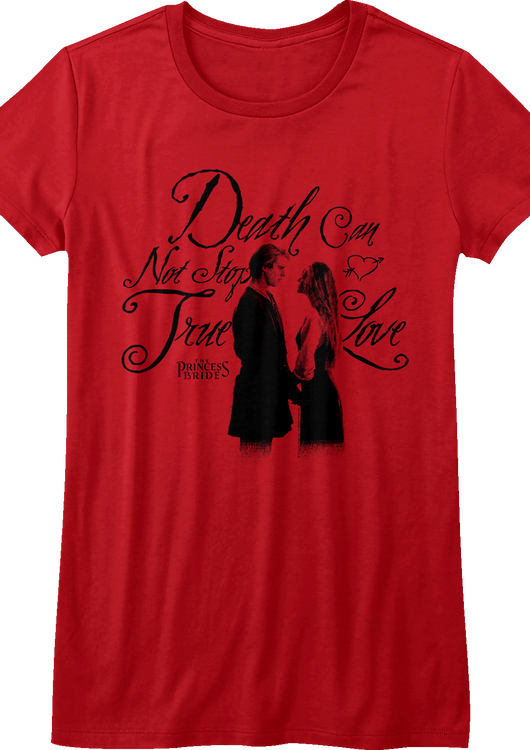 Womens Red Death Can Not Stop True Love Princess Bride Shirt - main product image