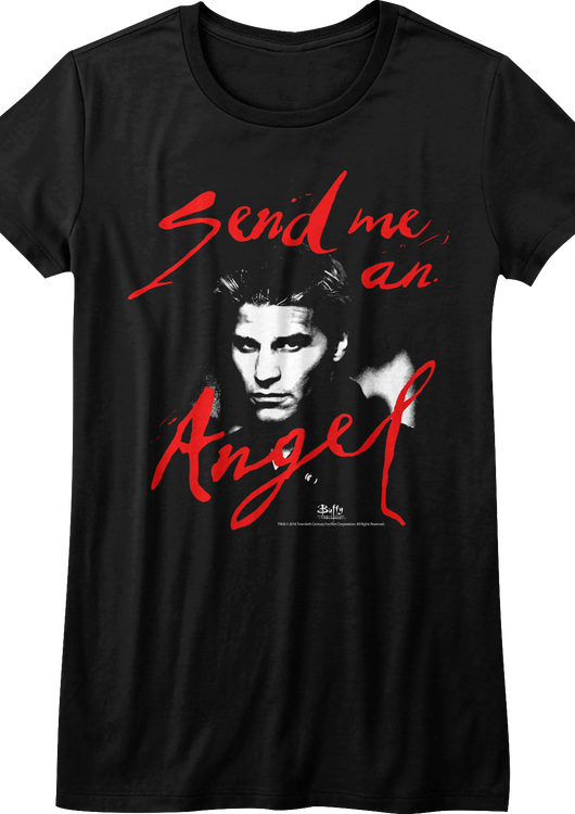 Womens Send Me An Angel Buffy The Vampire Slayer Shirt - main product image