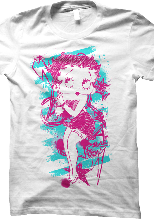 Ladies Sketch Betty Boop Shirt - main product image