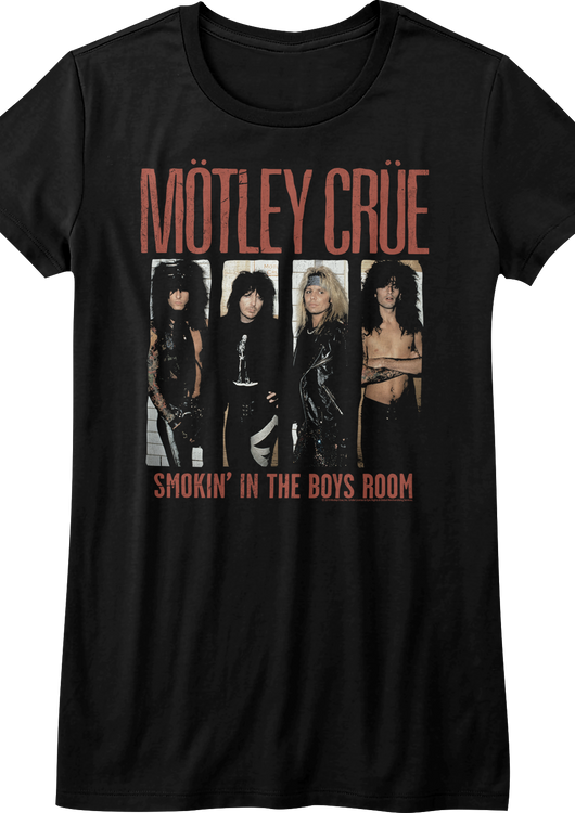 Ladies Smokin' In The Boys Room Motley Crue Shirt - main product image
