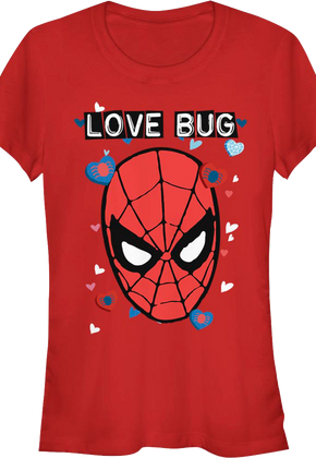 Ladies Spider-Man Love Bug Marvel Comics Shirt