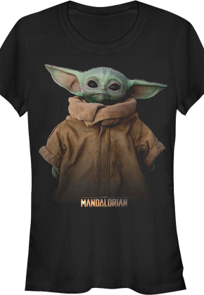 Ladies Star Wars The Mandalorian The Child Portrait Shirt