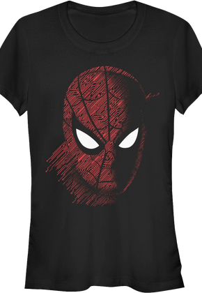 Ladies Tech Portrait Spider-Man Shirt