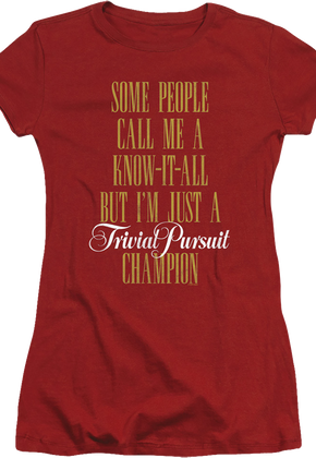Ladies Trivial Pursuit Champion Shirt