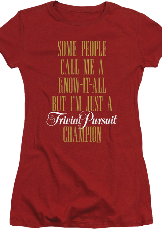 Ladies Trivial Pursuit Champion Shirt - main product image