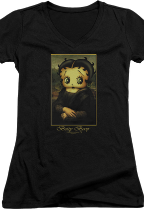 Junior Work Of Art Betty Boop V-Neck Shirt