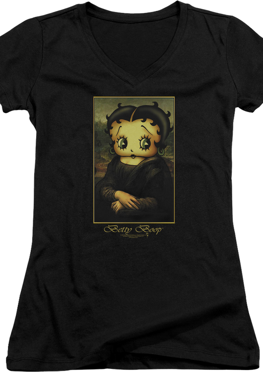 Junior Work Of Art Betty Boop V-Neck Shirt - main product image