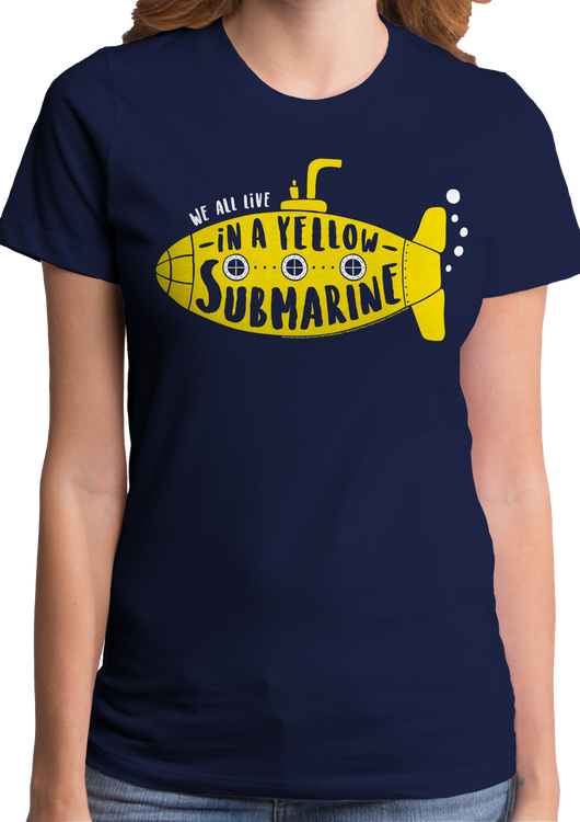 Ladies Yellow Submarine Beatles Shirt - main product image