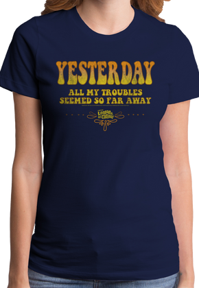 Ladies Yesterday Beatles Shirt