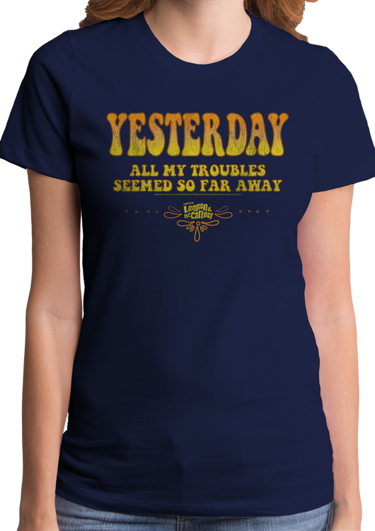 Ladies Yesterday Beatles Shirt - main product image