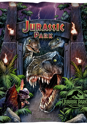 Jurassic Park Throw Pillow