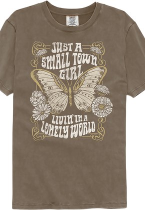 Just A Small Town Girl Journey Comfort Colors Brand T-Shirt