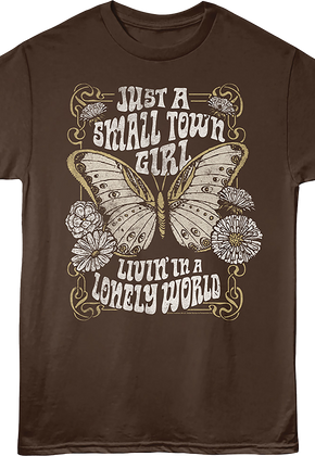 Just A Small Town Girl Livin' In A Lonely World Journey T-Shirt