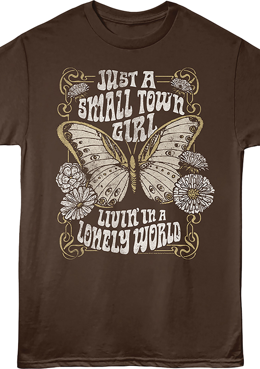 Just A Small Town Girl Livin' In A Lonely World Journey T-Shirt - main product image