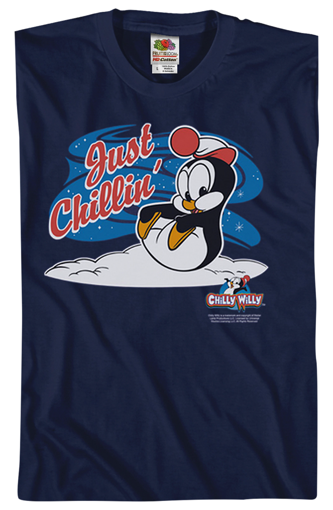 Just Chillin Chilly Willy Shirt Chilly Willy Mens Tshirt