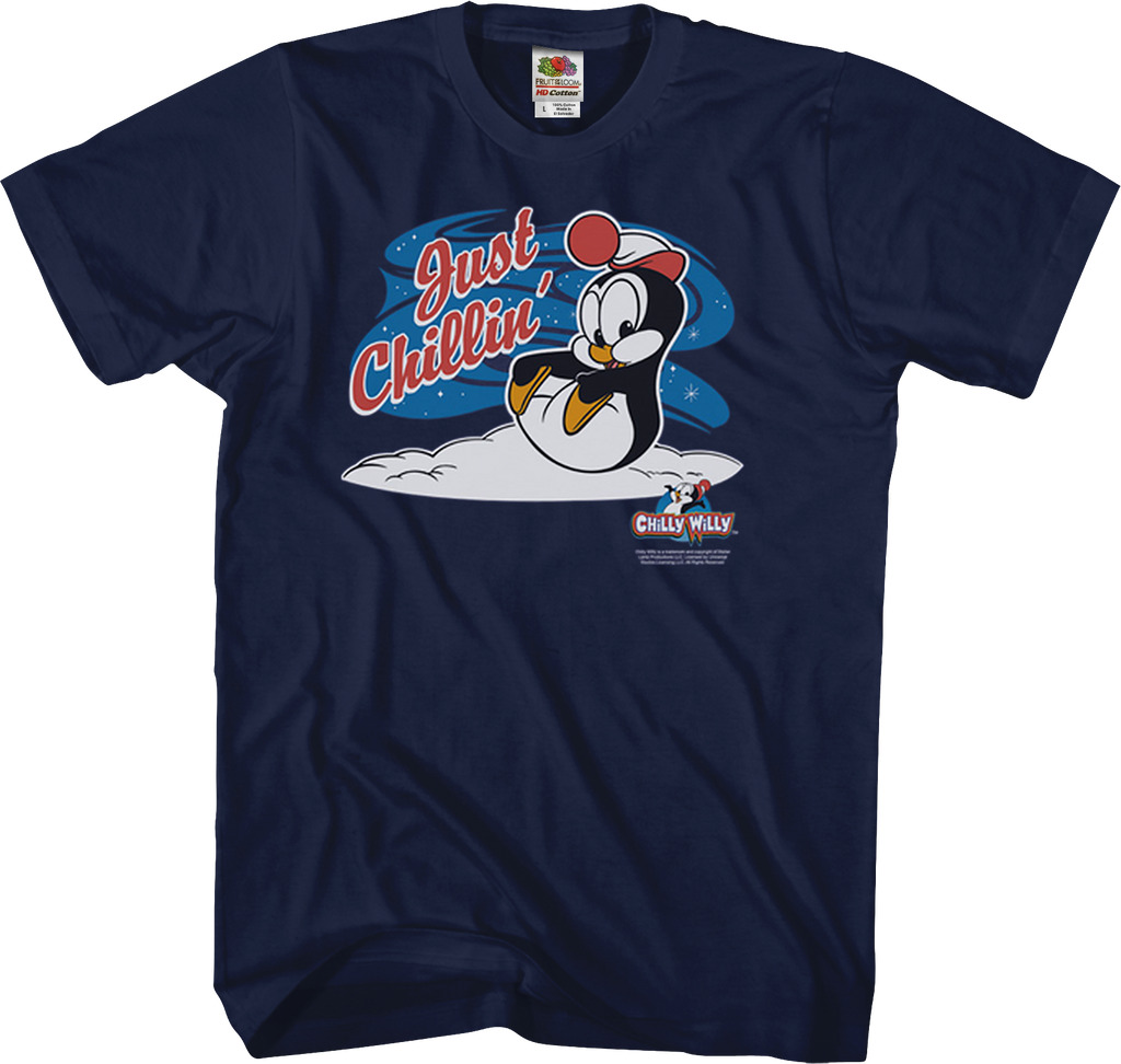 Just Chillin Chilly Willy Shirt Chilly Willy Mens Tshirt
