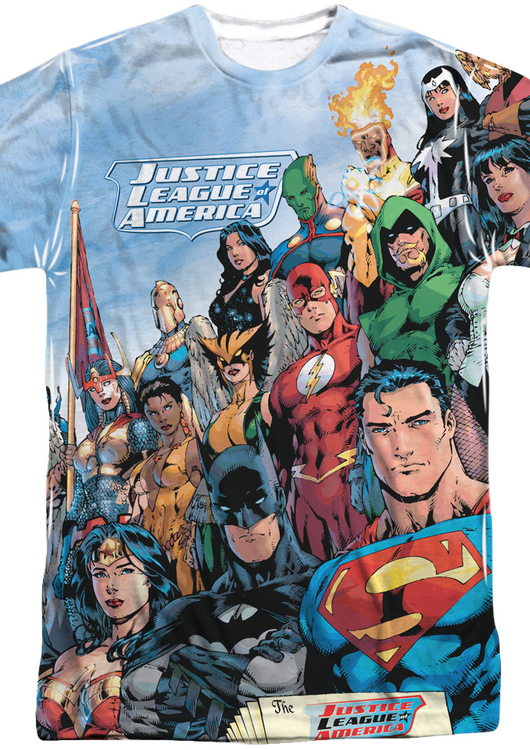 Justice League America Sublimation Shirt - main product image