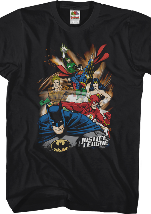 Justice League Collage DC Comics T-Shirt - main product image