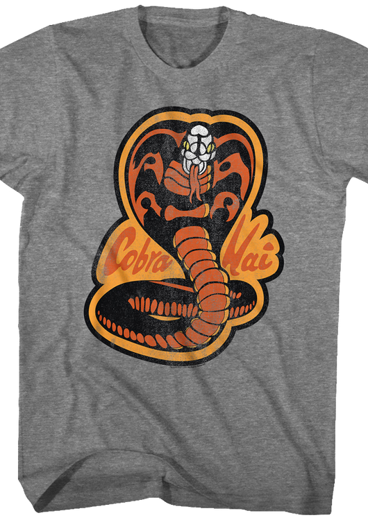 Karate Kid Distressed Cobra Kai Logo T-Shirt - main product image