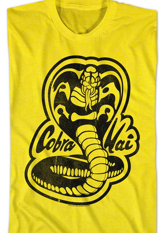 Karate Kid Yellow Cobra Kai Logo T-Shirt - main product image