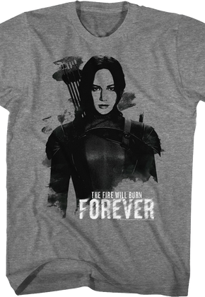 Katniss The Fire Will Burn Forever Hunger Games T-Shirt