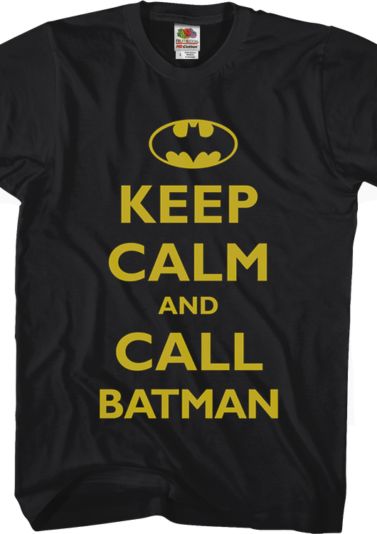 Keep Calm and Call Batman Shirt - main product image