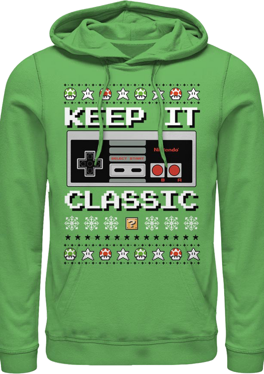 Keep It Classic Nintendo Christmas Hoodie - main product image