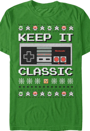 Keep It Classic Nintendo Christmas T-Shirt