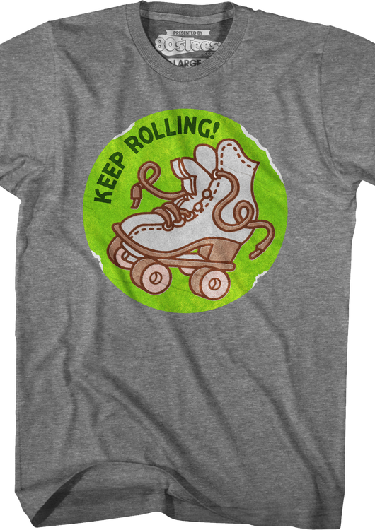 Keep Rolling Scratch & Sniff Sticker T-Shirt - main product image