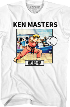 Ken Masters Hadoken Street Fighter T-Shirt