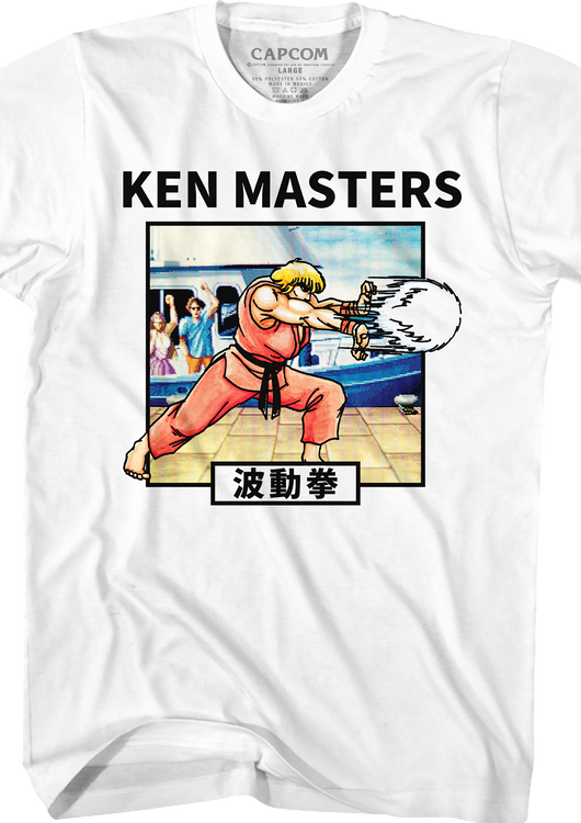 Ken Masters Hadoken Street Fighter T-Shirt - main product image