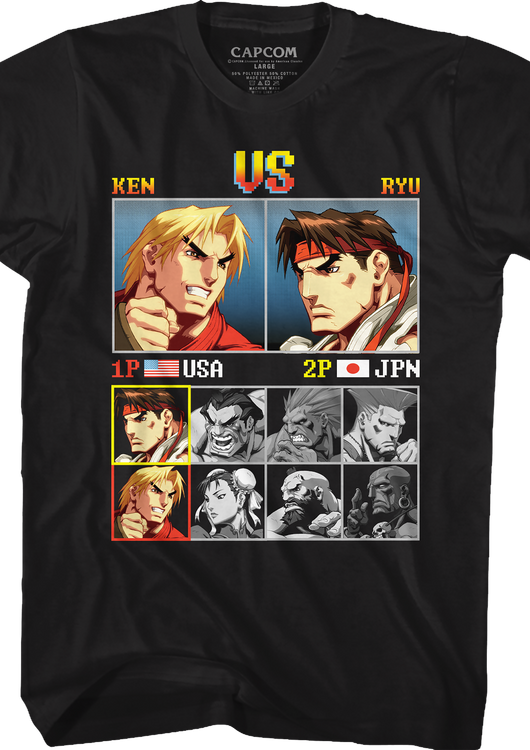 Ken vs Ryu Street Fighter T-Shirt - main product image